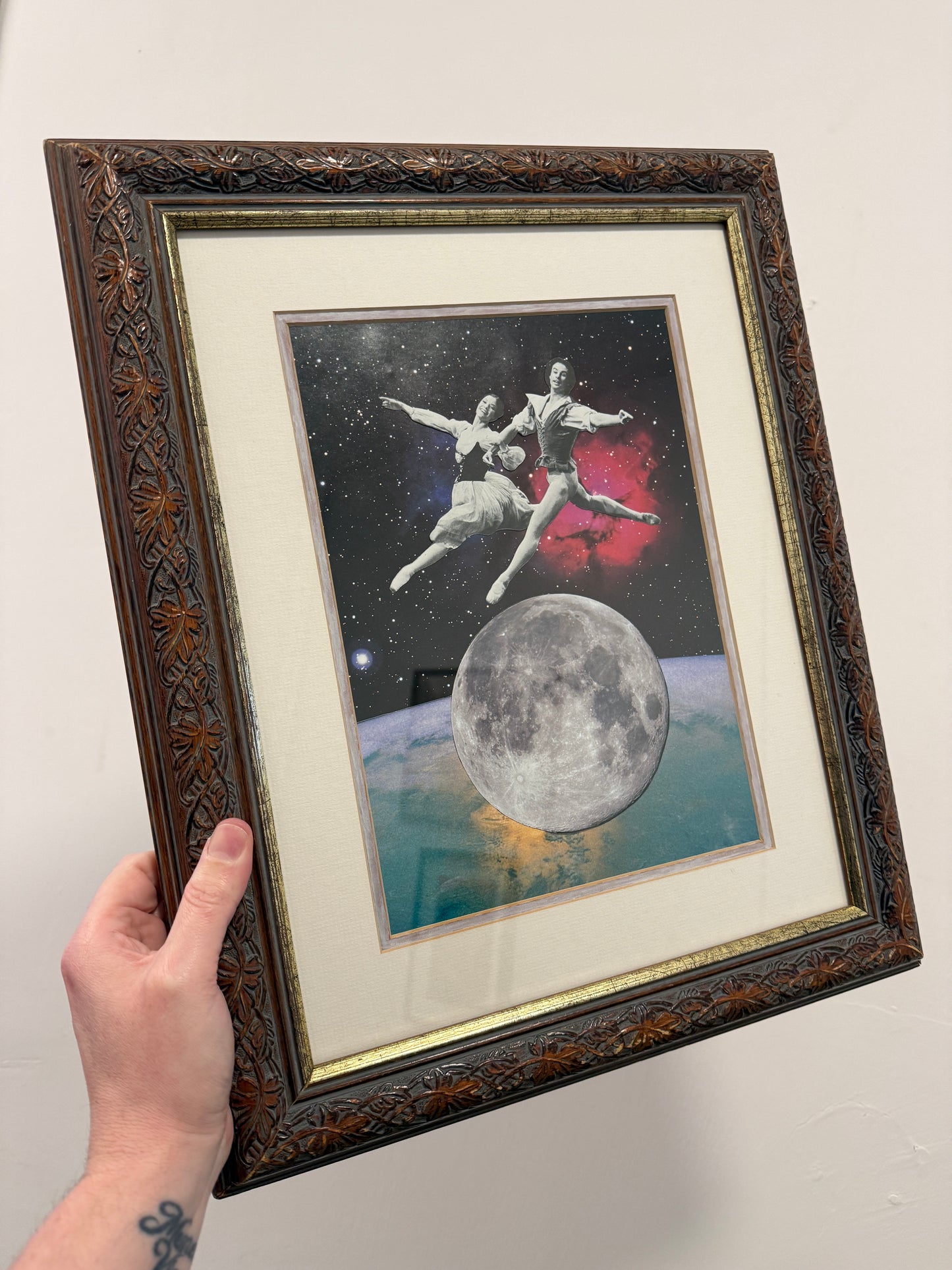 Over The Moon - Framed Original