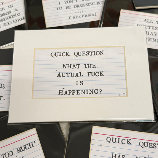 Class Notes - What The Fuck?