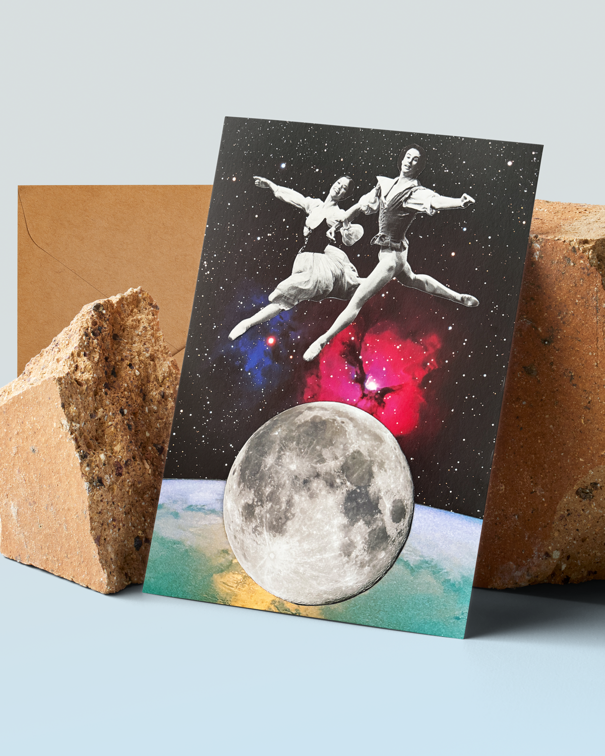 Over The Moon Greeting Card