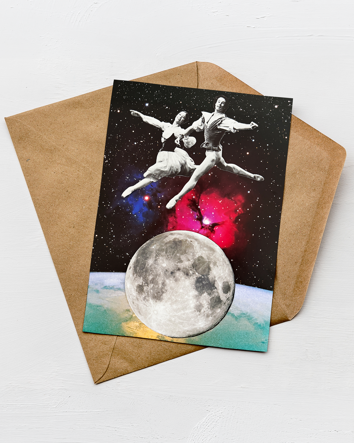 Over The Moon Greeting Card