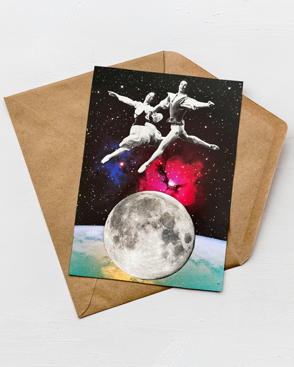 Over The Moon Greeting Card