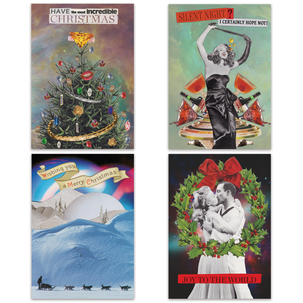 Christmas Card 4 Pack Mixed