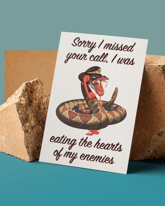 Enemies Greeting Card