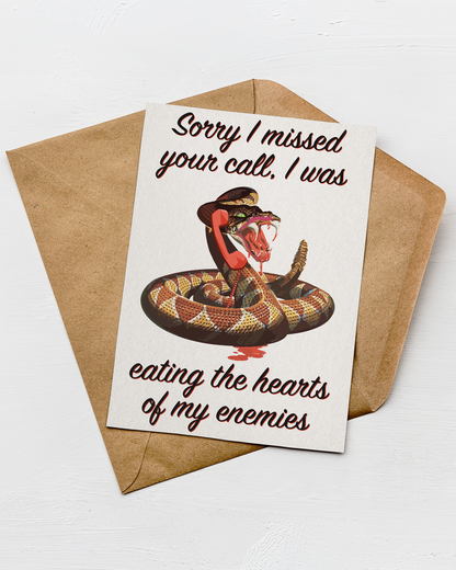 Enemies Greeting Card