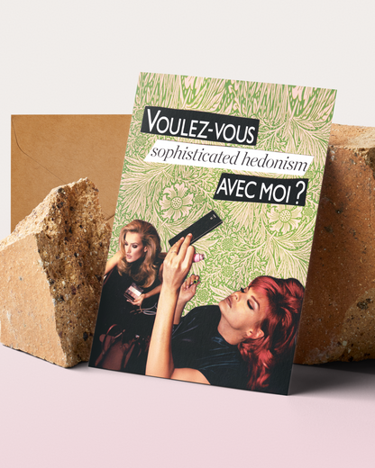 Hedonism Greeting Card