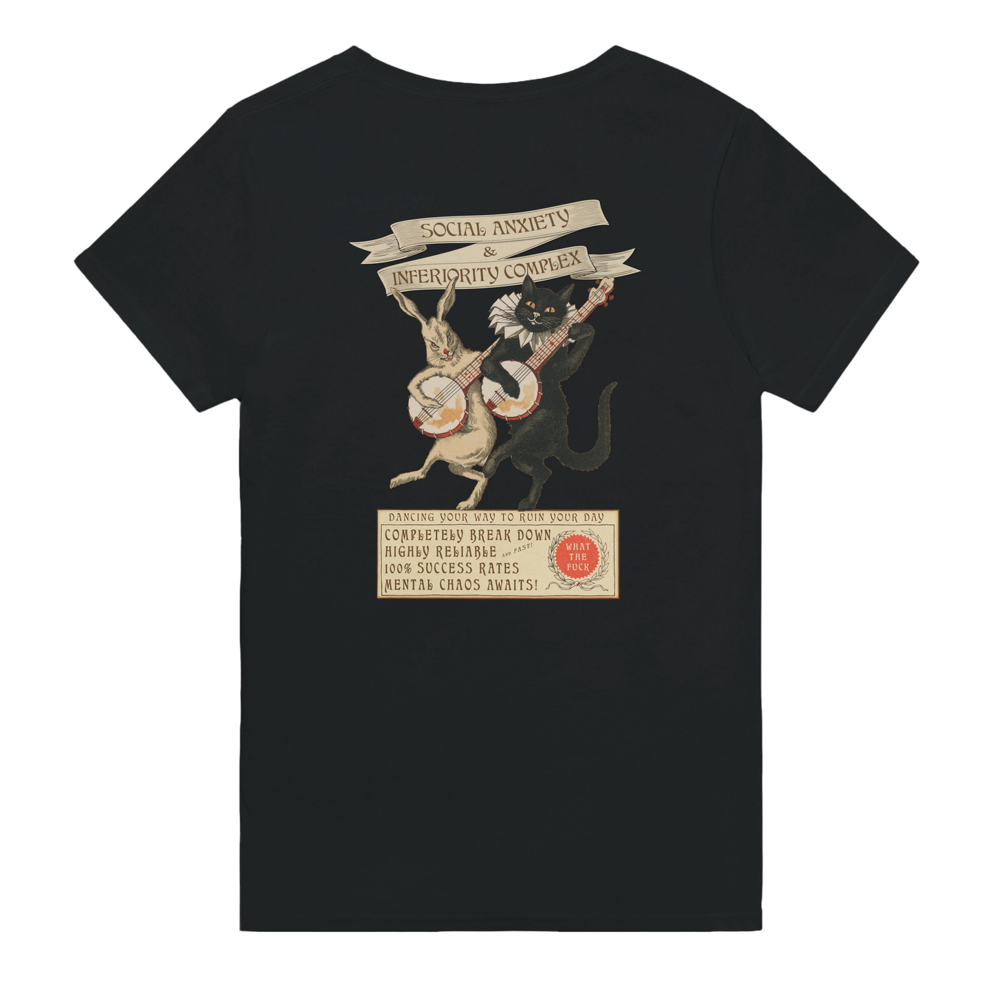 Anxiety Back Print T-Shirt