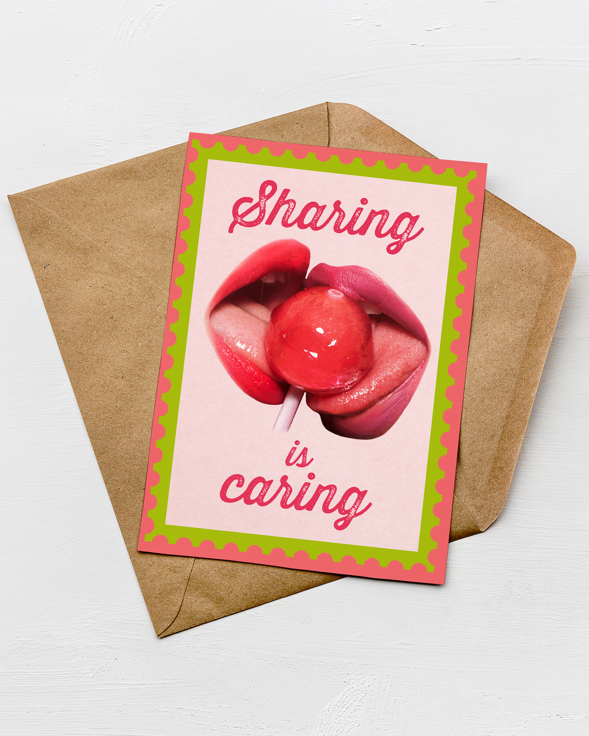 Sharing is Caring Greeting Card