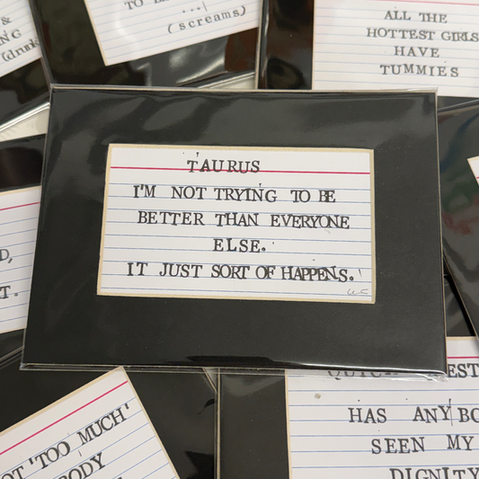 Class Notes - Taurus